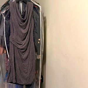 Jessica Howard Women’s Glitter Cowl Neck Dress